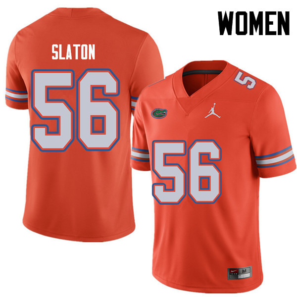 Jordan Brand Women #56 Tedarrell Slaton Florida Gators College Football Jerseys Sale-Orange - Click Image to Close